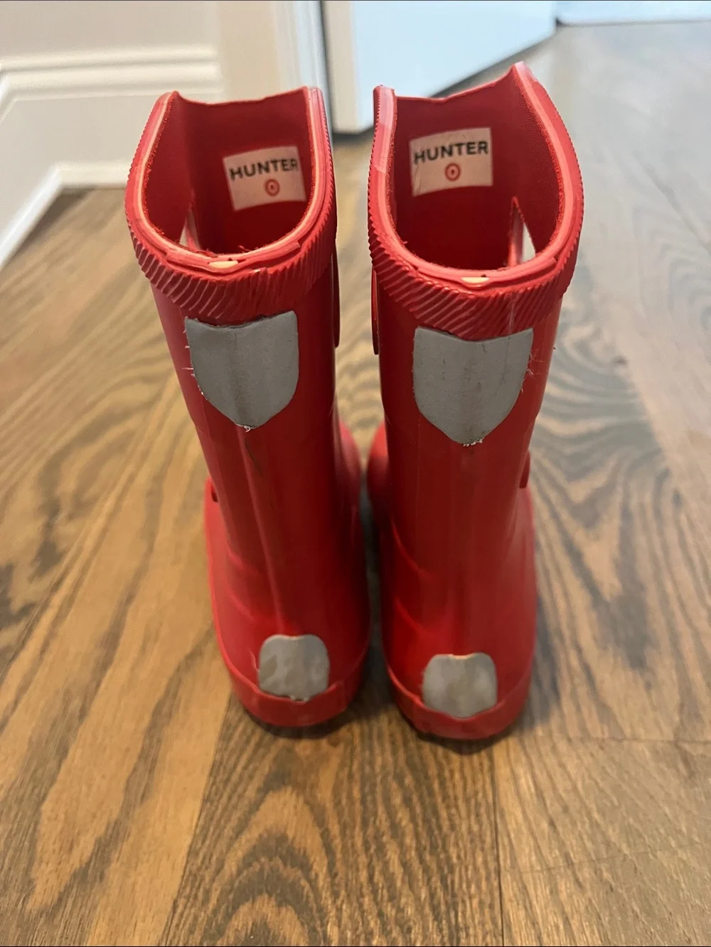 Hunter Kids Red Short Rain Boots